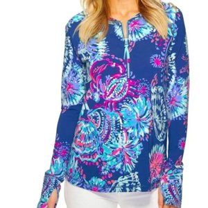 Lily Pulitzer UPF 50+ LUXLETIC DELAYNEE MERYL NYLON HALF-ZIP